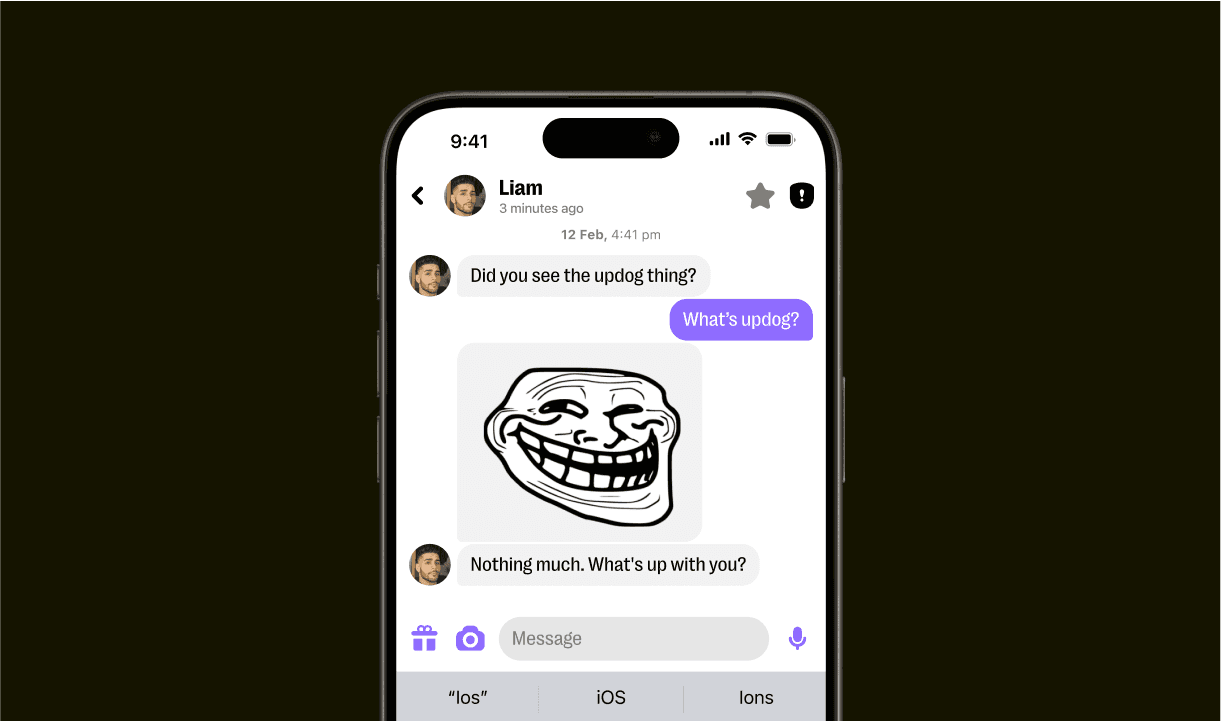 Troll emoji on Yubo, the Social Discovery app
