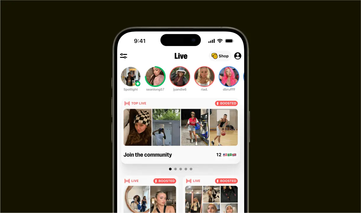Screenshot of Yubo, the Social Discovery app to make friends 